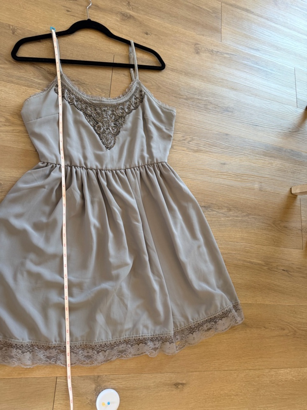 American Rag Cie Mini Dress, Beaded Front. - Picture 7 of 10